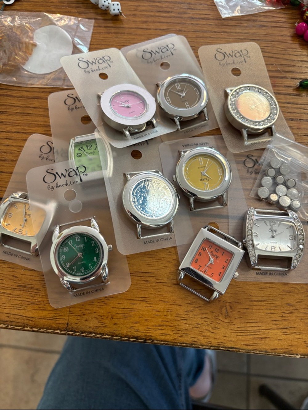 Pink Dial Interchangeable Watch Faces